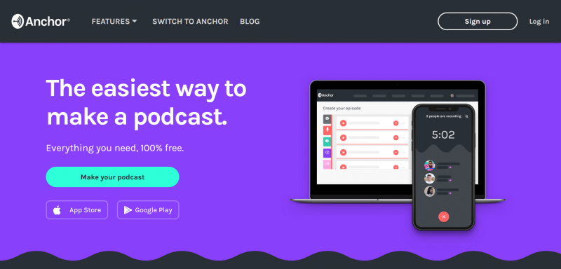 Anchor.fm Podcast Website - Spotify for Podcasters
