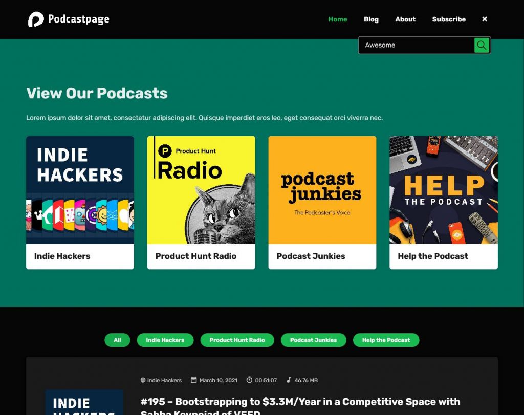 multiple podcasts