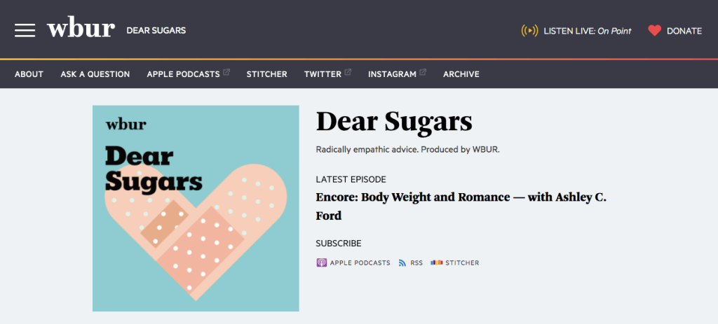 Dear Sugars podcast