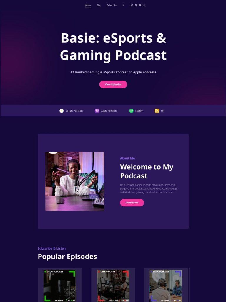 podcast website