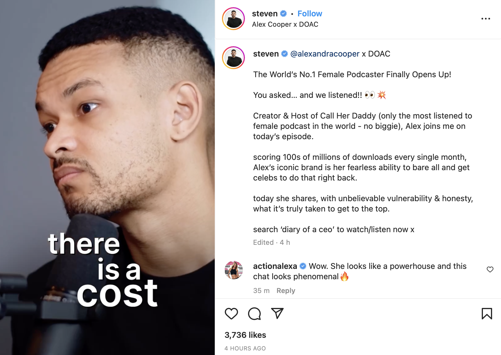 Post your podcast on Instagram