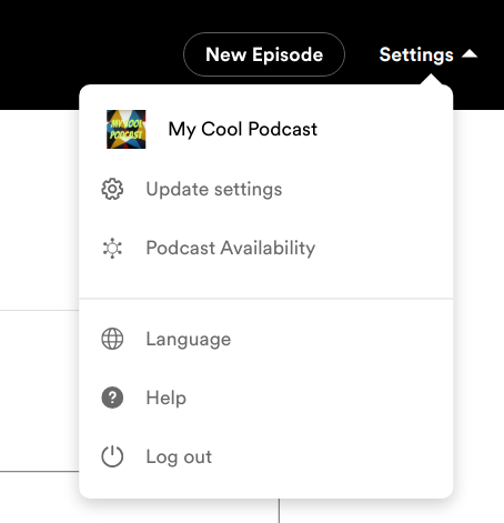 Spotify for Podcasters dashboard
