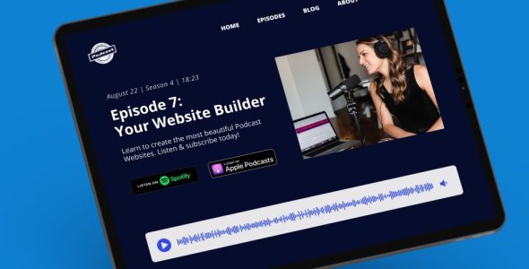 podcast website builder
