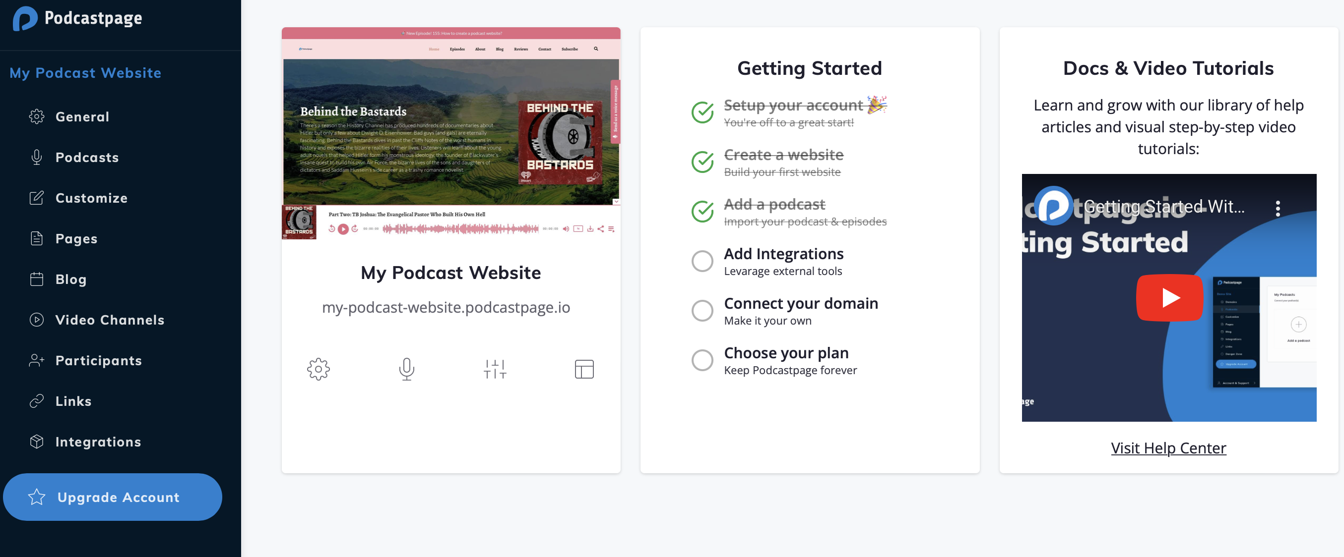 How to create a podcast network website using Podcastpage